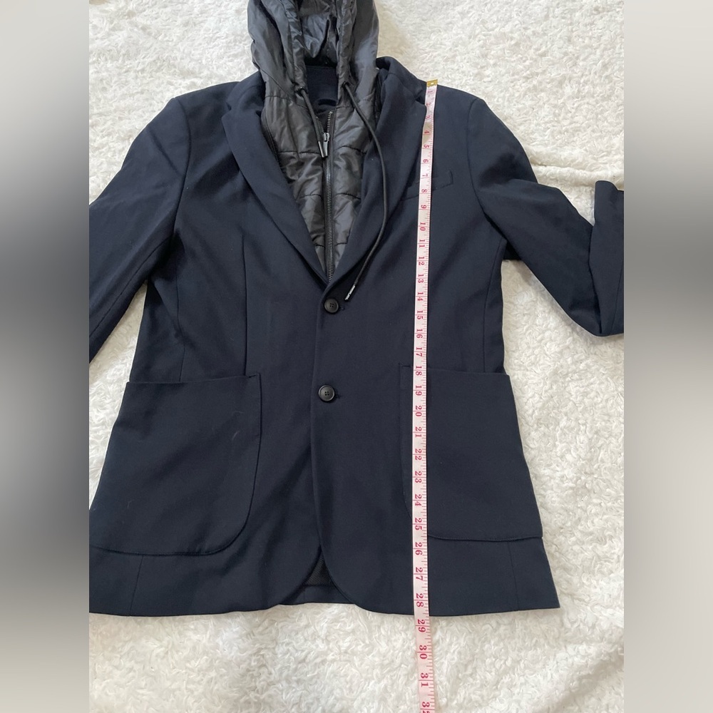 Zara Men's Black Hooded Blazer - Picture 14 of 16